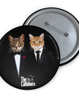 The Catfathers ( 2 - 4 Pets) Custom Pin