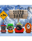 'South Bark' Personalized 4 Pet Poster