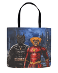 'Batdog & Flash Doggo' Personalized 2 Pet Tote Bag