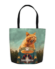 'Jurassic Meow' Personalized Tote Bag