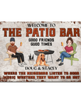 Welcome to Patio Grilling Backyard Sign