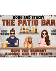 Hope You Brought Alcohol And Pet Treats- Backyard Sign - Personalized Custom Classic Metal Signs
