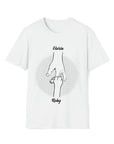 Hand in Hand Personalized Parent T-Shirt (Pets/Kids)