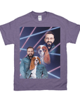 1980s Lazer Portrait Personalized T-Shirt for Pets and Humans Custom Portrait Tee
