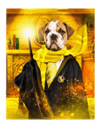 'Harry Dogger (Wooflepuff)' Personalized Pet Standing Canvas