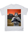 'The Baseball Player' Personalized Pet T-Shirt