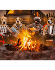 'The Campers' Personalized 4 Pet Poster