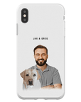 Personalized Modern Pet & Human Phone Case