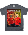 'Spain Doggos Soccer' Personalized 2 Pet T-Shirt
