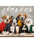 'Furends' Personalized 4 Pet Poster