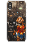 'Batdog & Wonder Doggette' Personalized 2 Pet Phone Case