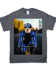 'The Male Cyclist' Personalized Pet T-Shirt