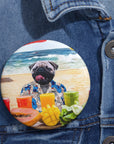 The Beach Dog(s) ( 1 - 4 Pets) Custom Pin