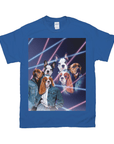 1980s Lazer Portrait Personalized T-Shirt for Pets and Humans Custom Portrait Tee