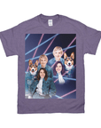 1980s Lazer Portrait Personalized T-Shirt for Pets and Humans Custom Portrait Tee