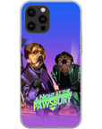 'A Night at the Pawsbury' Personalized 2 Pet Phone Case