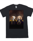 'The Admiral And The Captain' Personalized 2 Pet T-Shirt