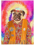 'The Hippie (Female)' Personalized Pet Blanket