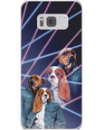 '1980s Lazer Portrait' Personalized 2 Pet Phone Case