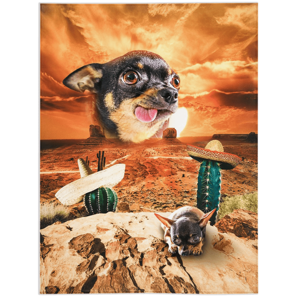 'Mexican Desert' Personalized Pet Blanket - Main Image