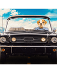'The Classic Woofstang' Personalized Pet Poster
