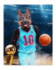 'The Basketball Player' Personalized Pet Standing Canvas