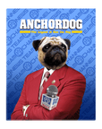 'Anchordog' Personalized Pet Standing Canvas