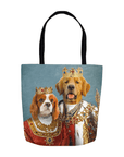 'King and Queen' Personalized 2 Pet Tote Bag