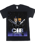 'Cats in Black' Personalized 2 Pet T-Shirt