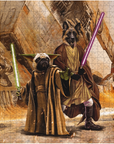 'Yodogg & Jedi-Doggo' Personalized 2 Pet Puzzle