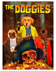 'The Doggies' Personalized 3 Pet Poster