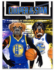 'Golden State Doggos' Personalized 2 Pet Poster