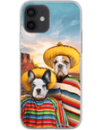 '2 Amigos' Personalized 2 Pet Phone Case