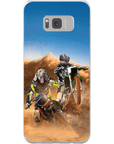 'The Motocross Riders' Personalized 2 Pet Phone Case