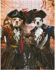 'The Pirates' Personalized 3 Pet Puzzle