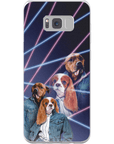 '1980s Lazer Portrait' Personalized 2 Pet Phone Case
