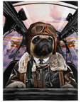 'The Pilot' Personalized Pet Blanket