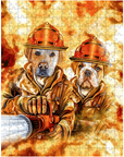 'The Firefighters' Personalized 2 Pet Puzzle