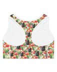 Custom Sports Bra (Flamingo Paradise: 1-4 Pets)