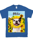 'The Sunflower' Personalized Pet T-Shirt