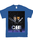 'Cats in Black' Personalized 2 Pet T-Shirt