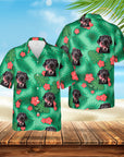 Custom Hawaiian Shirt (Trident Green: 1-4 Pets)