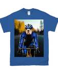 'The Male Cyclist' Personalized Pet T-Shirt