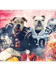 'New England Doggos' Personalized 2 Pet Poster