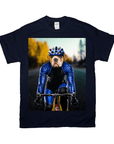 'The Male Cyclist' Personalized Pet T-Shirt