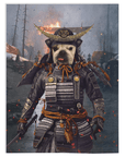 'The Samurai' Personalized Pet Blanket