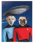 'Doggo-Trek' Personalized 2 Pet Blanket