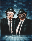 'The Blues Doggos' Personalized 2 Pet Puzzle
