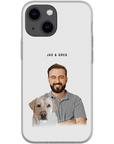 Personalized Modern Pet & Human Phone Case
