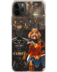 'Batdog & Wonder Doggette' Personalized 2 Pet Phone Case